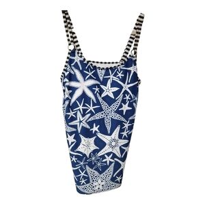 Blue Starfish Tank Swim Top